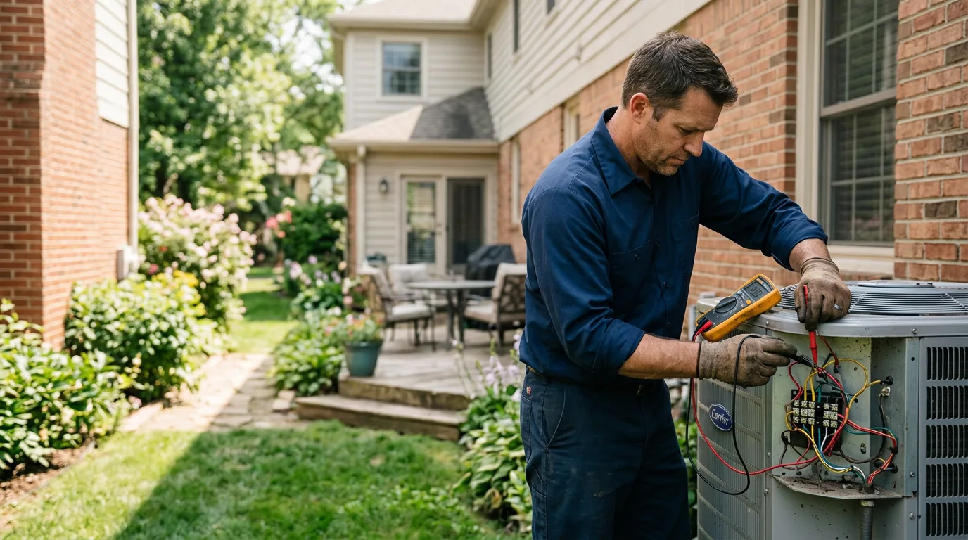HVAC technician working near Pomona, MO